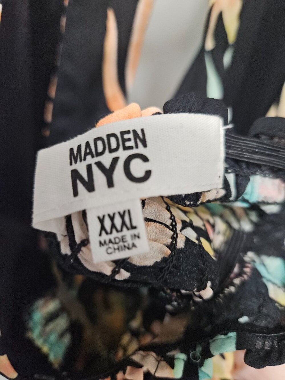 Madden NYC Tropical Halter Dress - Picture 6 of 8